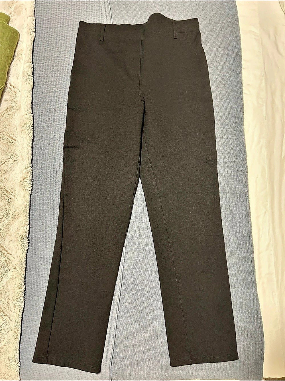 Quince Ultra-Stretch Ponte Straight Leg Pants Black Medium